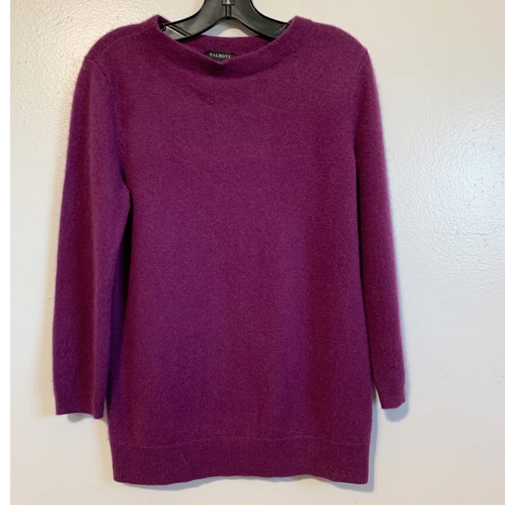 Talbots 100% Pure Cashmere Pullover Sweater Purple Women’s Small